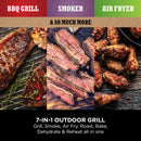 Ninja Woodfire Electric BBQ Grill and Smoker with Cover OG701UKCOVERKIT - CLEARANCE