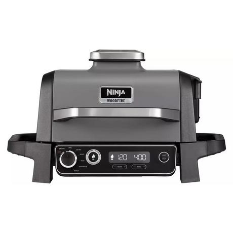 Ninja Woodfire Electric BBQ Grill and Smoker with Stand and Cover OG701UKGRILLKIT - CLEARANCE
