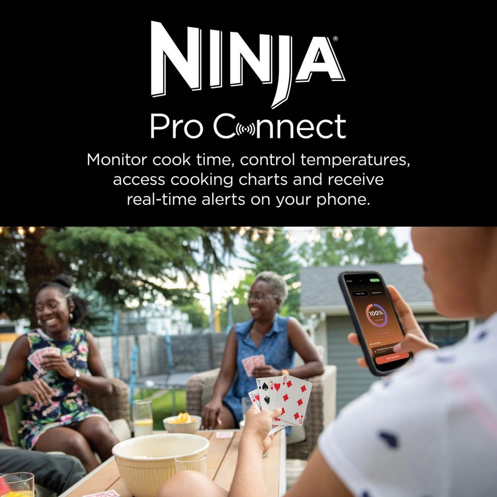 Ninja Woodfire Pro Connect XL Electric BBQ Grill and Smoker OG901UK - Clearance
