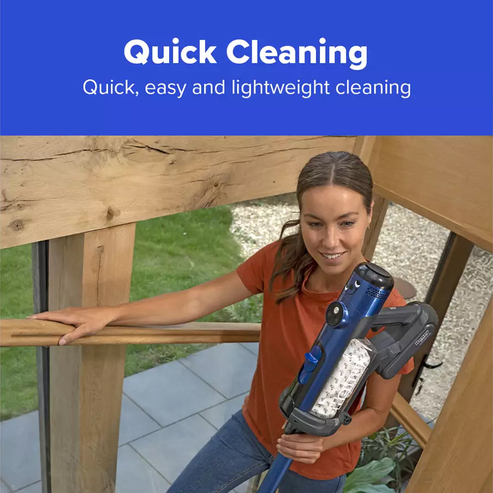 Numatic Henry Quick Pet Cordless Stick Vacuum Cleaner up to 60 Minutes Run Time - Blue 916634 Pet