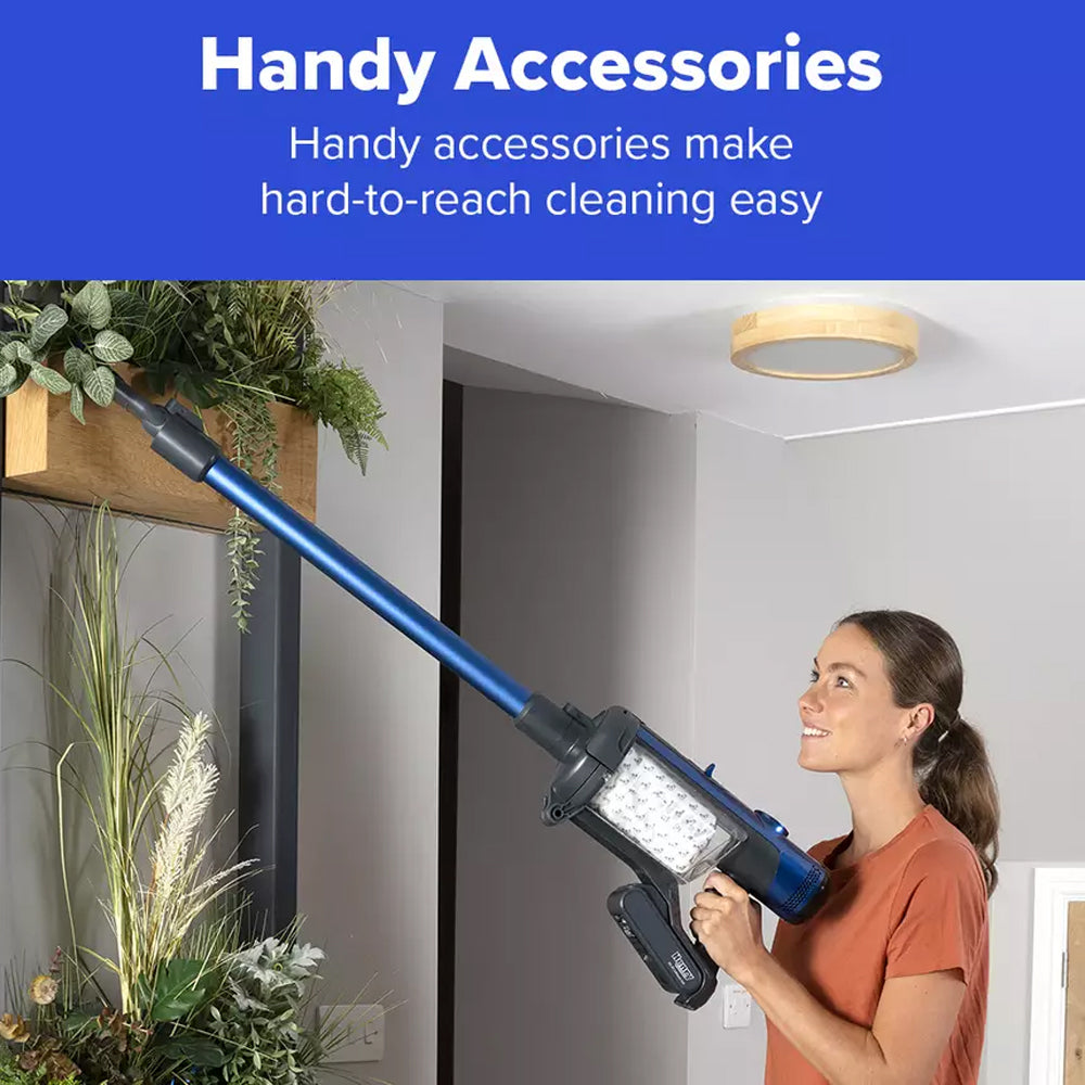 Numatic Henry Quick Pet Cordless Stick Vacuum Cleaner up to 60 Minutes Run Time - Blue 916634 Pet