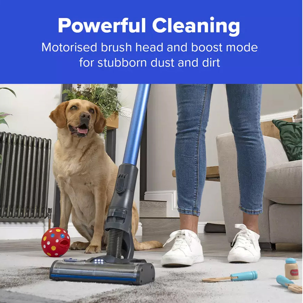Numatic Henry Quick Pet Cordless Stick Vacuum Cleaner up to 60 Minutes Run Time - Blue 916634 Pet