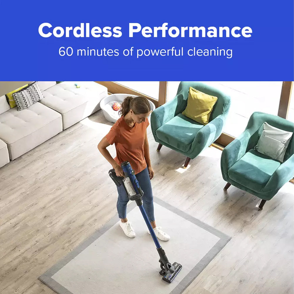 Numatic Henry Quick Pet Cordless Stick Vacuum Cleaner up to 60 Minutes Run Time - Blue 916634 Pet