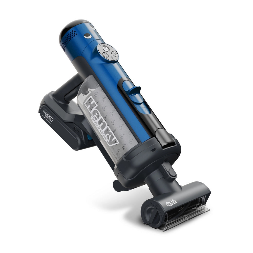 Numatic Henry Quick Pet Cordless Stick Vacuum Cleaner up to 60 Minutes Run Time - Blue 916634 Pet