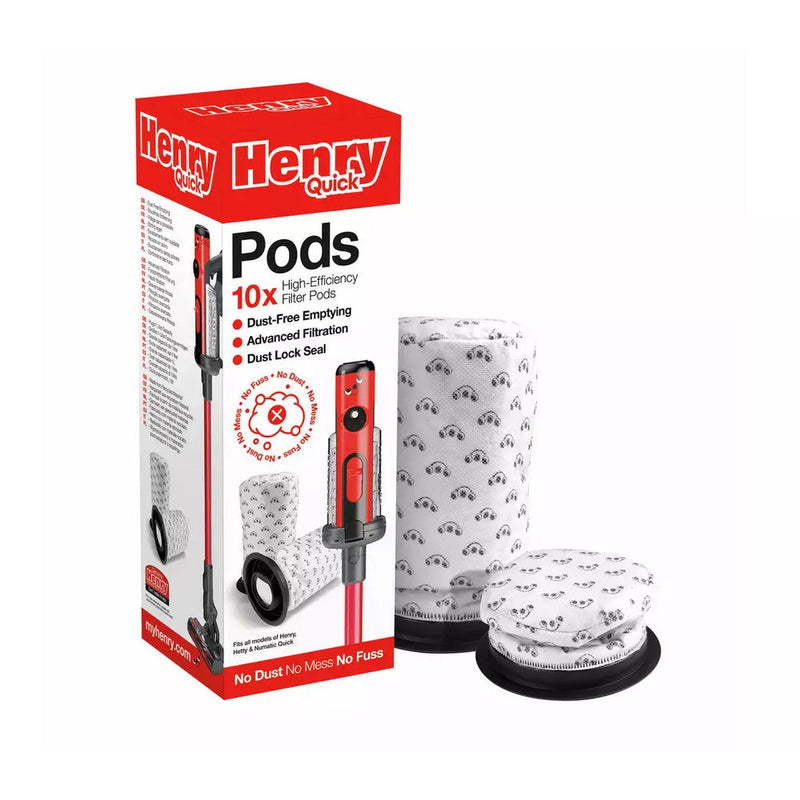 Numatic Henry Quick Replacement Dust Pods - Pack of 10 (915744)