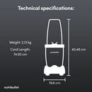 Nutribullet 900 Series McLaren F1 Team Edition Portable Blender 2775 - Grey