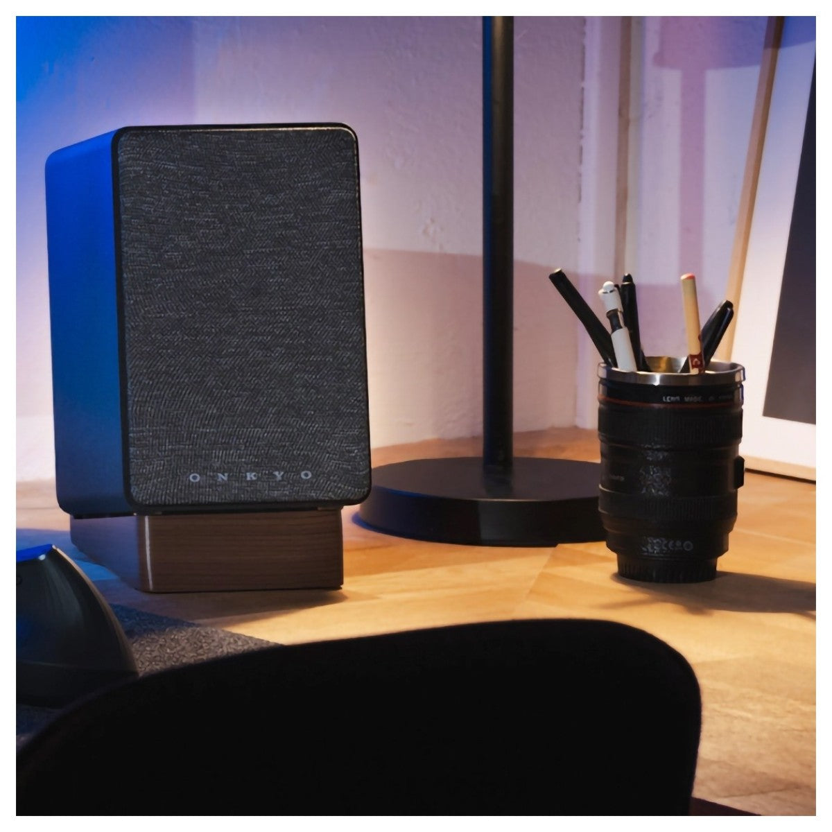 Onkyo Creator Series GX-30ARC Active Bookshelf Speakers Pair - Black Black