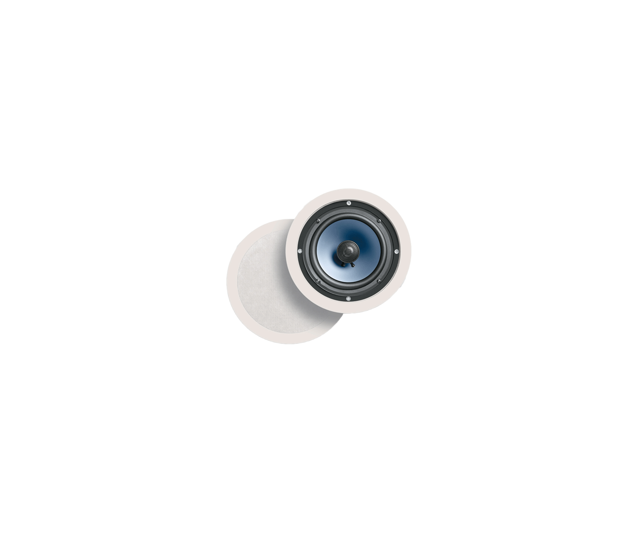 Polk RC60I High-Quality In-Wall Speakers Pair with 6inch Drivers