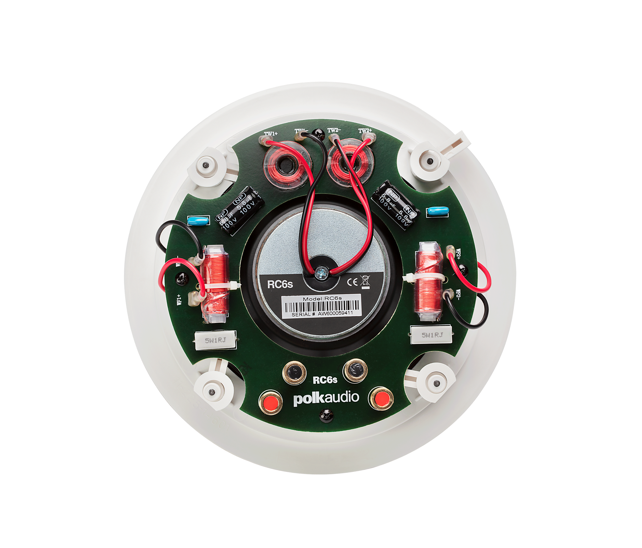 Polk RC6S High-Quality In-Ceiling Stereo Single Speaker with 6.5Inch Driver