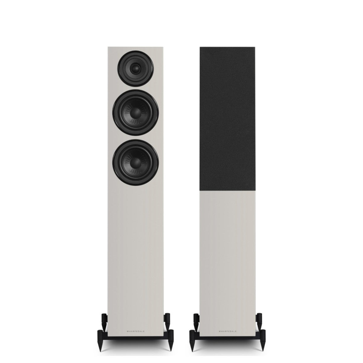 Denon PMA-600NE Amp & DCD-600NE CD Player Silver with Wharfedale Diamond 12.3i Floorstanding Speakers Grey Hi-Fi Bundle