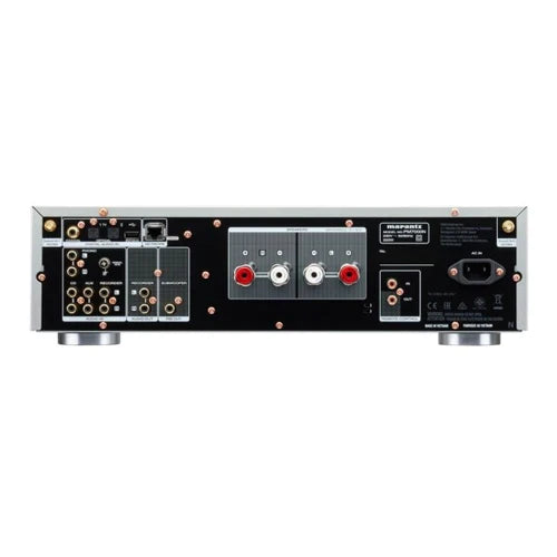 Marantz PM7000N Amplifier Black with Bowers & Wilkins 603 S3 Floorstanding Speakers Oak