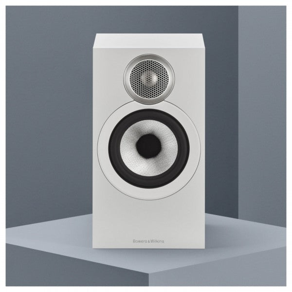 Bowers & Wilkins 607 S3 Bookshelf Speakers with FS-600 S3 Stands White