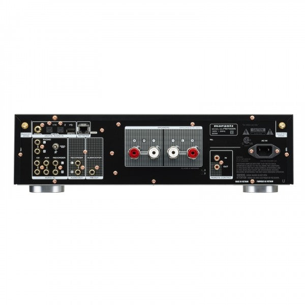 Marantz PM7000N Amplifier with Monitor Audio Bronze 200 Floorstanding Speakers Black Pair 6G