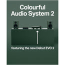 Pro-Ject Colourful Audio System 2 All In One True Analog HiFi Stereo System Satin Fir Green PJAACAS2FG Satin Fir Green