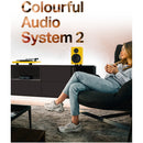Pro-Ject Colourful Audio System 2 All In One True Analog HiFi Stereo System Satin Golden Yellow PJAACAS2YELSAT Satin Golden Yellow