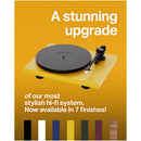 Pro-Ject Colourful Audio System 2 All In One True Analog HiFi Stereo System Satin Golden Yellow PJAACAS2YELSAT Satin Golden Yellow