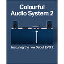 Pro-Ject Colourful Audio System 2 All In One True Analog HiFi Stereo System Satin Steel Blue PJAACAS2SBLUE Satin Steel Blue