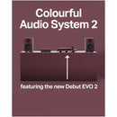 Pro-Ject Colourful Audio System 2 All In One True Analog HiFi Stereo System Satin Wine Red PJAACAS2RED Satin Wine Red