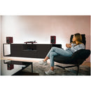 Pro-Ject Colourful Audio System 2 All In One True Analog HiFi Stereo System Satin Wine Red PJAACAS2RED Satin Wine Red