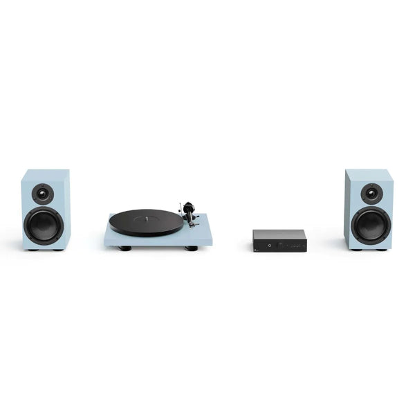 Pro-Ject Colourful Audio System 2 with Debut EVO 2 Turntable MaiA S3 Amplifier and Speaker Box 5 S2 Speakers - Polar Blue Polar Blue