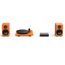 Pro-Ject Colourful Audio System 2 with Debut EVO 2 Turntable MaiA S3 Amplifier and Speaker Box 5 S2 Speakers - Satin Signal Orange Satin Signal Orange