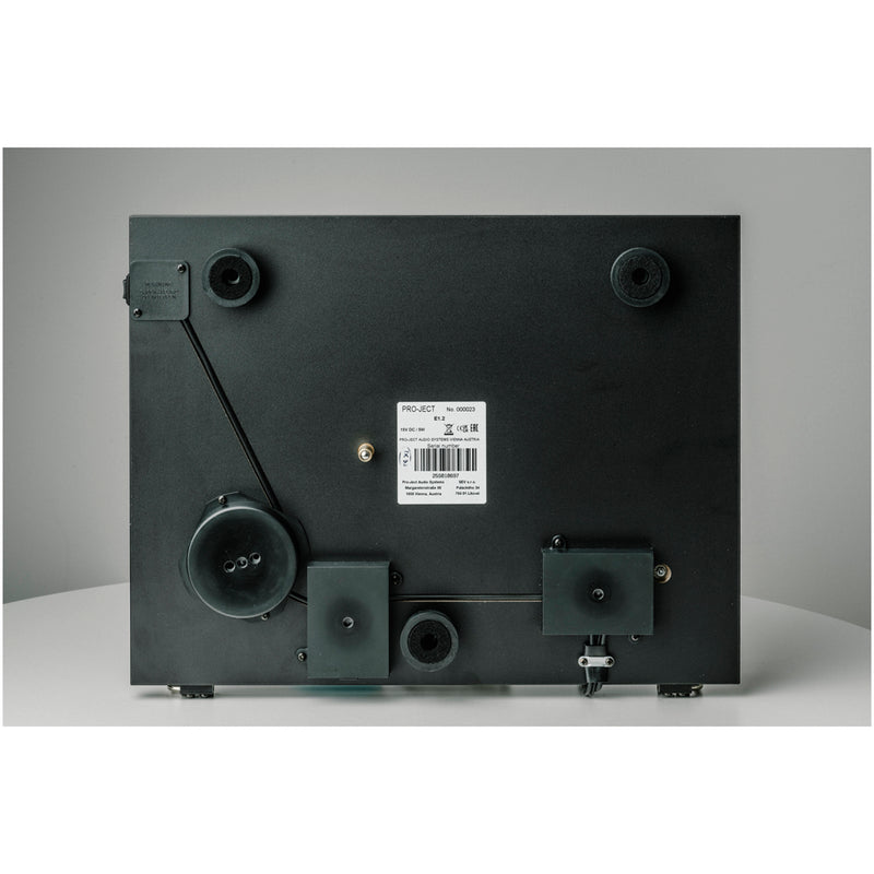 Pro-Ject E1.2 Plug and Play Entry Level Audiophile Grade Manual Turntable Black Black