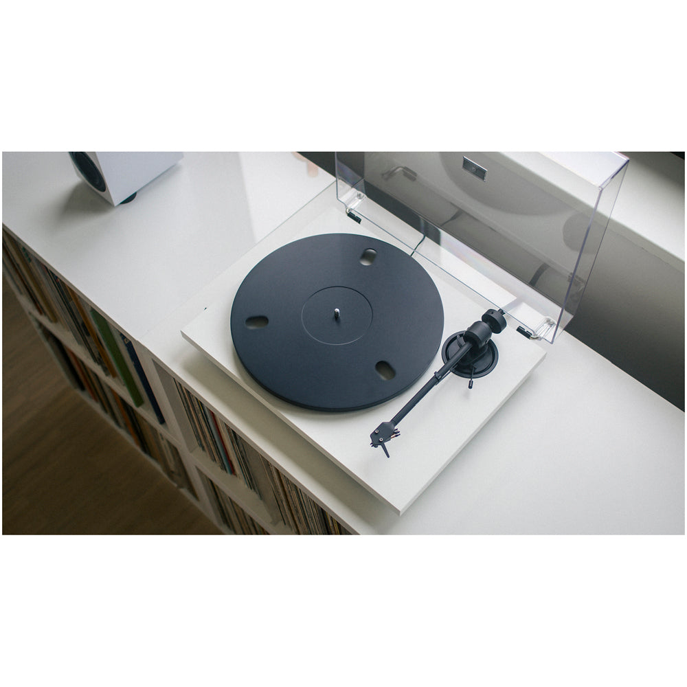 Pro-Ject E1.2 Plug and Play Entry Level Audiophile Grade Manual Turntable White White
