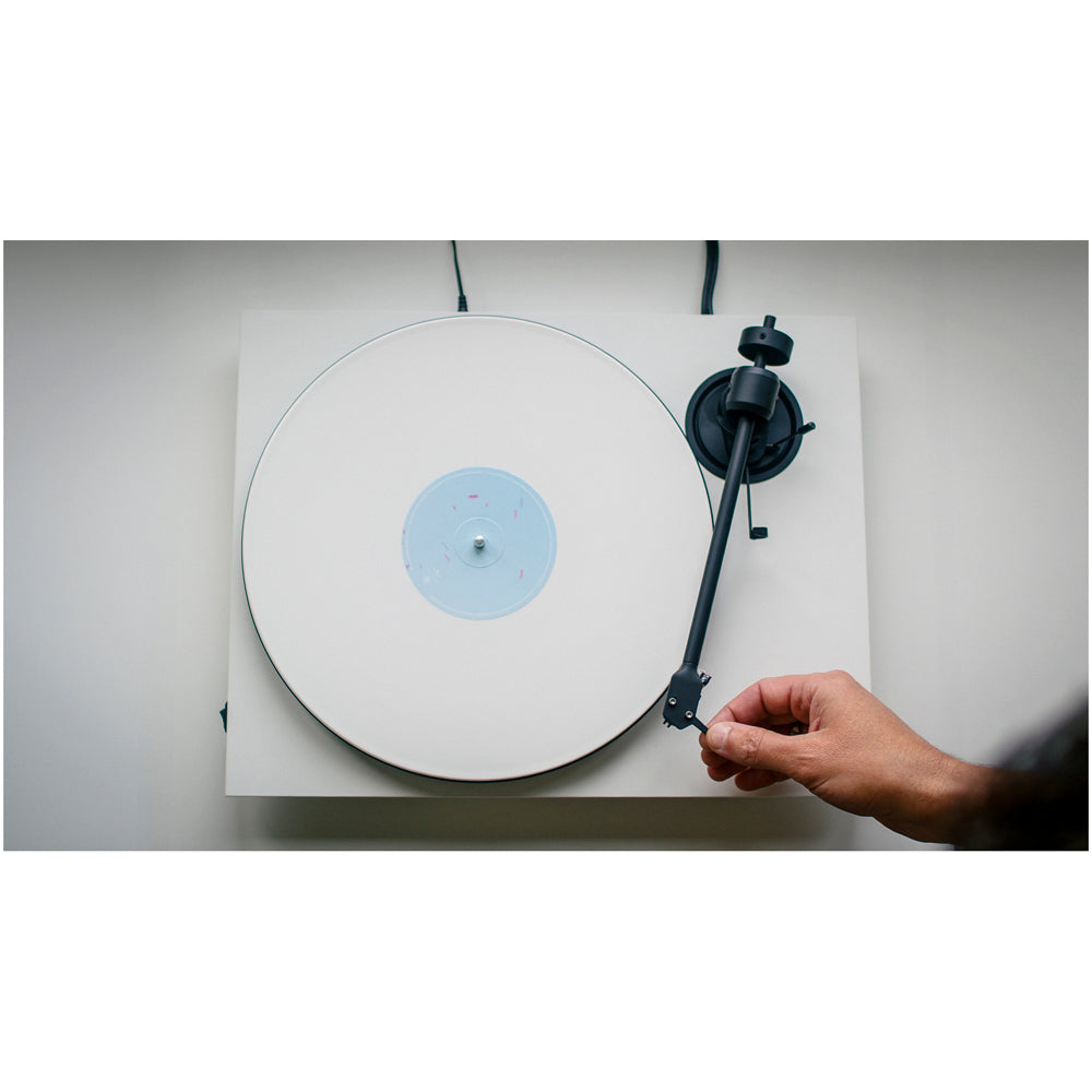 Pro-Ject E1.2 Plug and Play Entry Level Audiophile Grade Manual Turntable White White