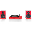 Pro-Ject Juke Box E1 Turntable Set with Speaker Box 5 Speakers Red Red