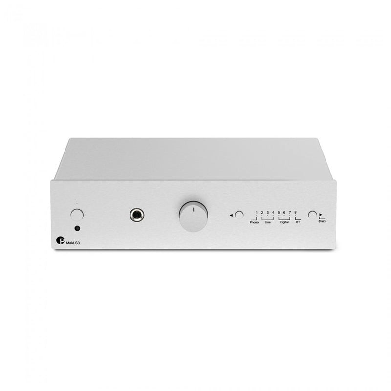 Pro-Ject MaiA S3 Compact - Versatile Audiophile Integrated Amplifier Silver Silver