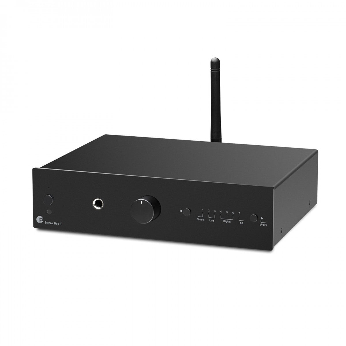 Pro-Ject Stereo Set E1 All-In-One Hi-Fi Set including E1 Turntable with Stereo Box E Integrated Amp and Speaker Box 5E Speakers - Walnut Walnut