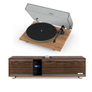 Pro-Ject T1 EVO Phono Belt-Driven Turntable and Ruark R410 Integrated Wireless Music System Walnut HiFi Package