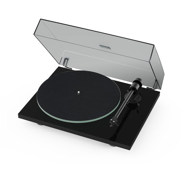 Pro-Ject T1 EVO Phono Belt Driven Turntable with Built-In Switchable Phono Preamp Black Black