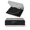 Pro-Ject T1 EVO Phono Turntable and Roberts Stream 67L All In One Smart Music System Black HiFi Package