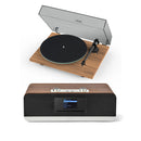 Pro-Ject T1 EVO Phono Turntable and Roberts Stream 67L All In One Smart Music System Walnut HiFi Package