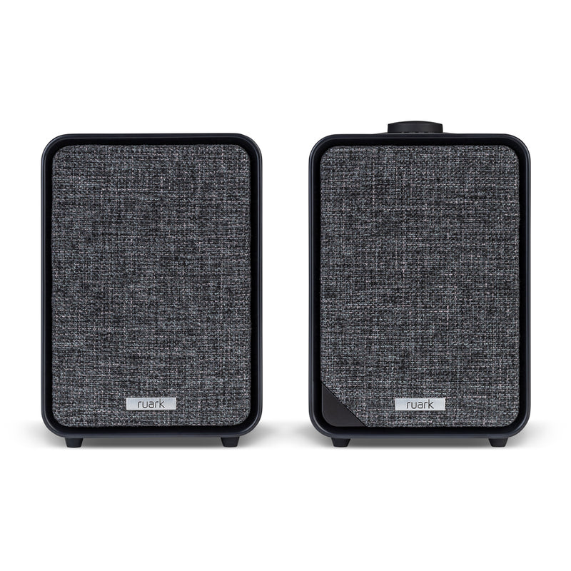 Pro-Ject T1 EVO Phono Turntable and Ruark MR1 MK3 Active Bluetooth Speakers with Built-in MM Phono Preamp Black