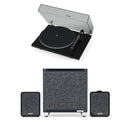 Pro-Ject T1 EVO Standard Turntable with Ruark MR1 MK3 Active Bluetooth Speakers & RS1 Subwoofer Black