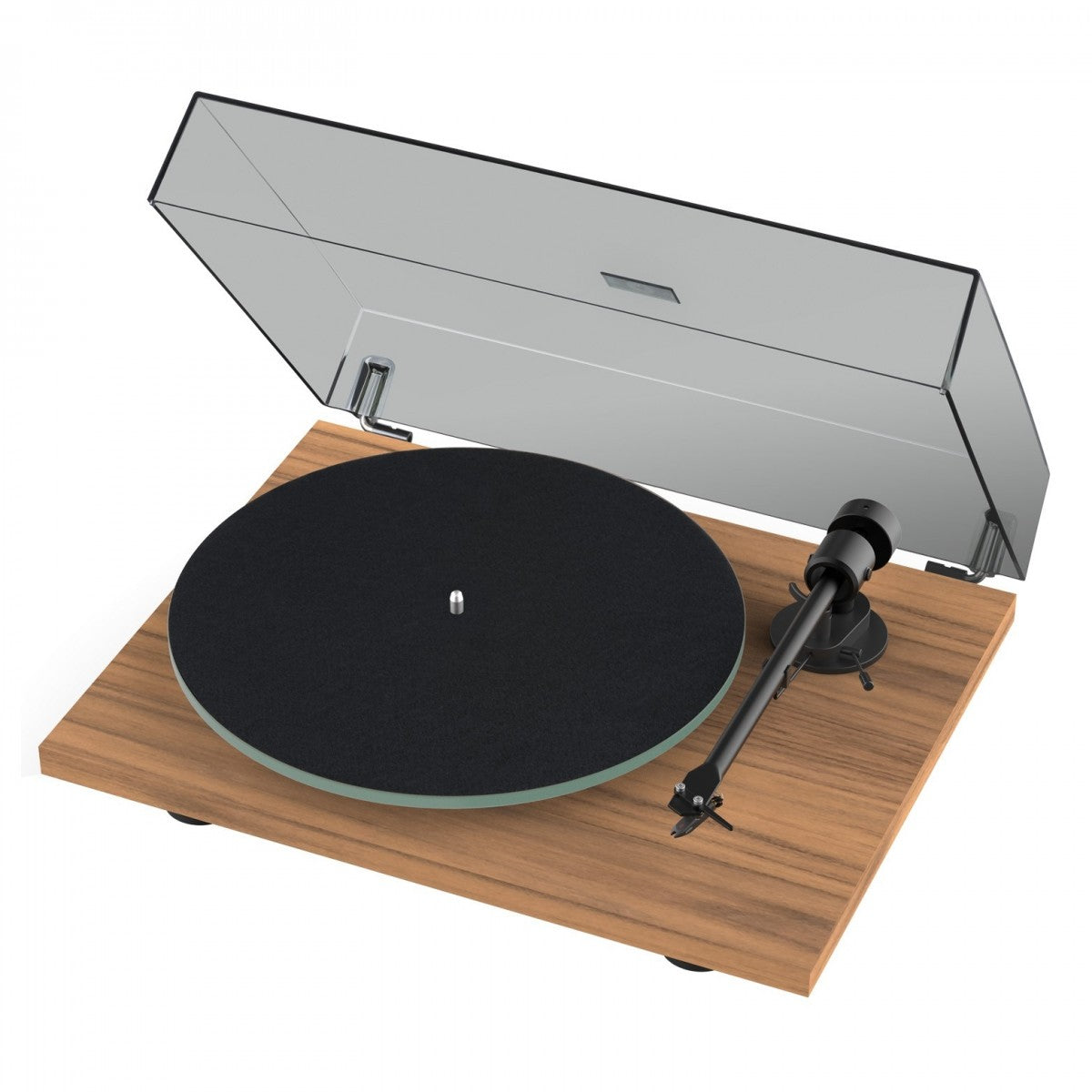 Pro-Ject T1 EVO Standard Turntable with Ruark MR1 MK3 Active Bluetooth Speakers & RS1 Subwoofer Walnut
