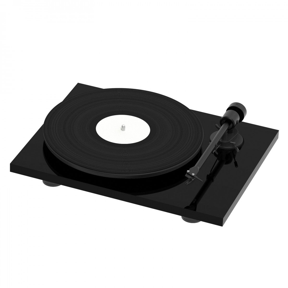 Pro-Ject T1 EVO Turntable and Ruark MR1 MK3 Active Bluetooth Speakers with Built-in MM Phono Preamp Black