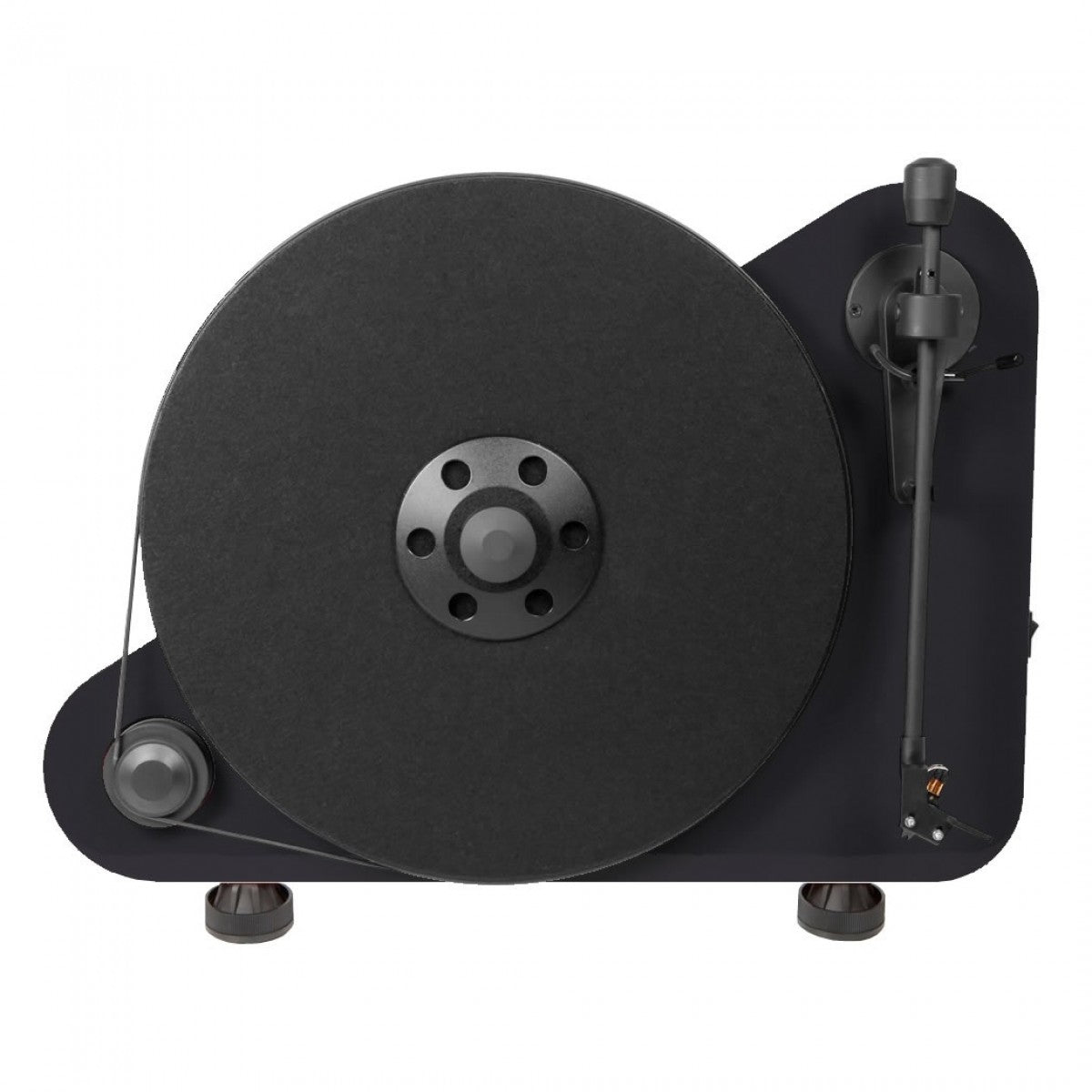 Pro-Ject VT-E BT R Wireless Vertical Bluetooth Turntable Black with VT-E Wallmount Kit Bundle