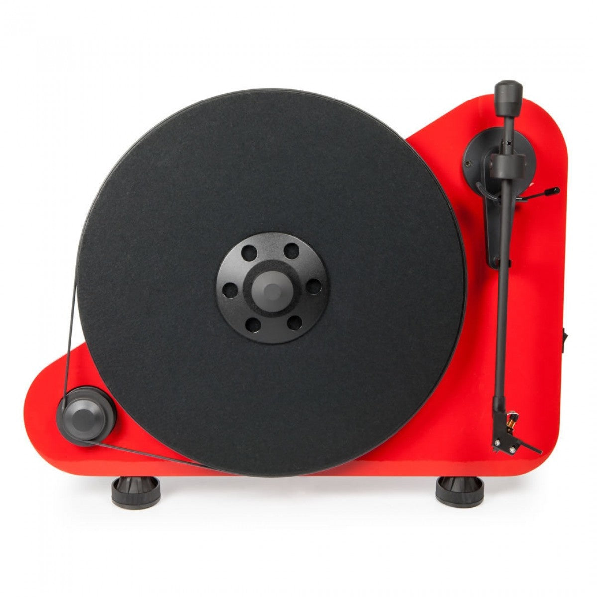 Pro-Ject VT-E BT R Wireless Vertical Bluetooth Turntable Red with VT-E Wallmount Kit Bundle