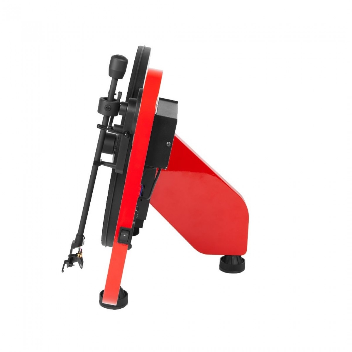 Pro-Ject VT-E BT R Wireless Vertical Bluetooth Turntable Red with VT-E Wallmount Kit Bundle