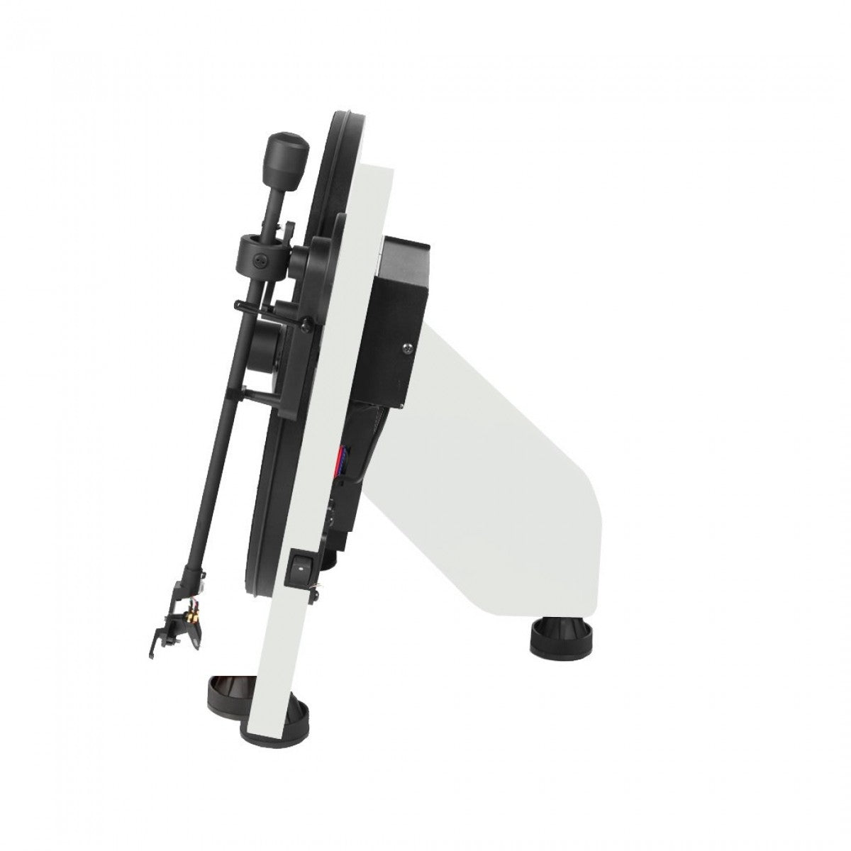 Pro-Ject VT-E BT R Wireless Vertical Bluetooth Turntable White with VT-E Wallmount Kit Bundle