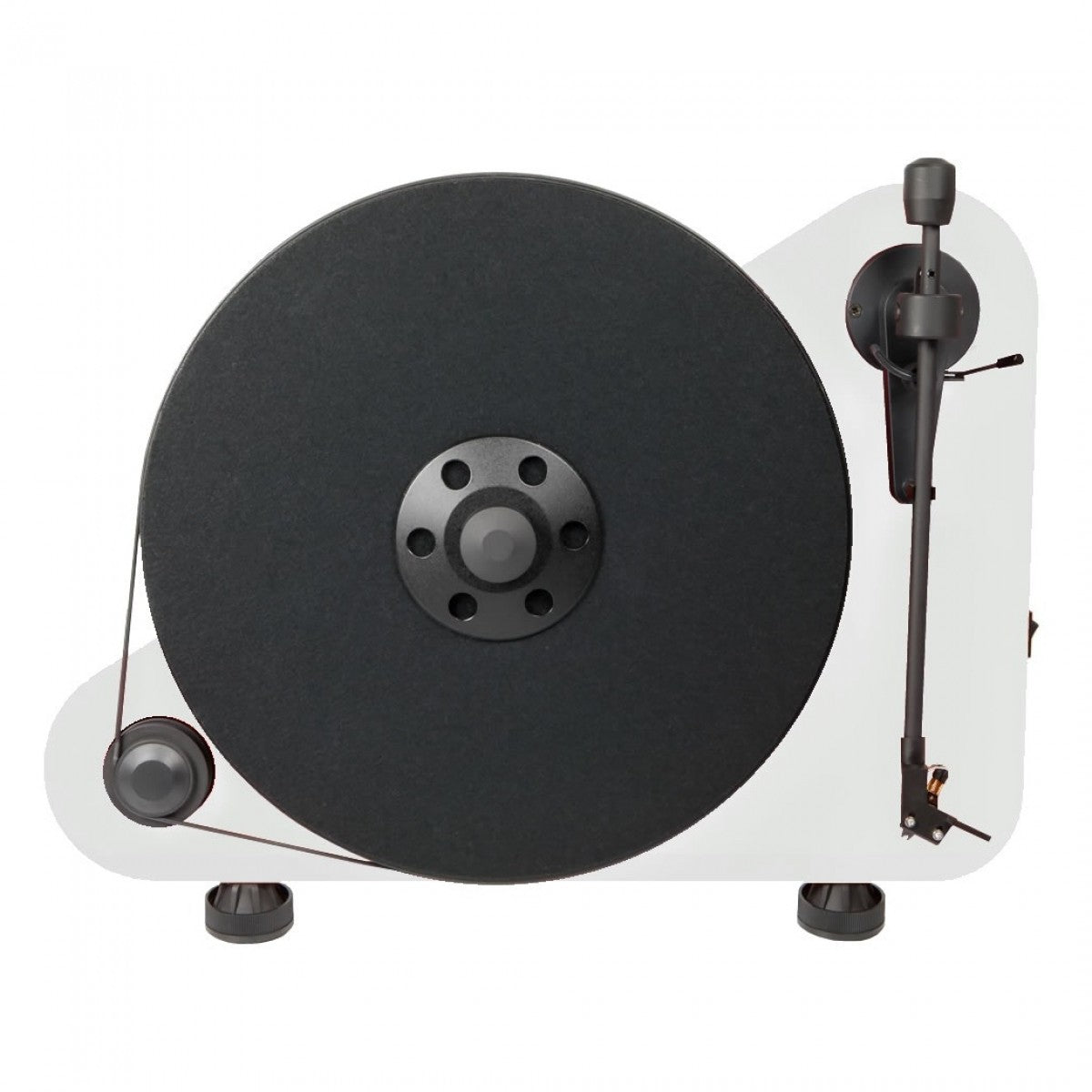 Pro-Ject VT-E BT R Wireless Vertical Bluetooth Turntable White with VT-E Wallmount Kit Bundle