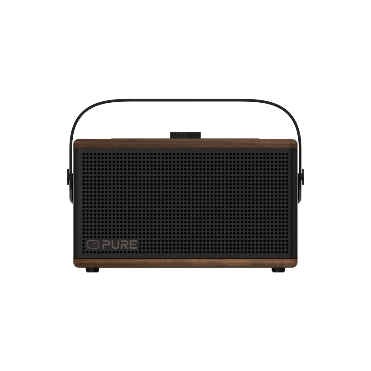 Pure Classic Aura Portable Bluetooth Speaker with Ambient Lighting - Coffee Brown Walnut Brown
