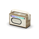 Pure Classic Aura Portable Bluetooth Speaker with Ambient Lighting - Cotton White Oak White