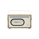 Pure Classic Aura Portable Bluetooth Speaker with Ambient Lighting - Cotton White Oak White