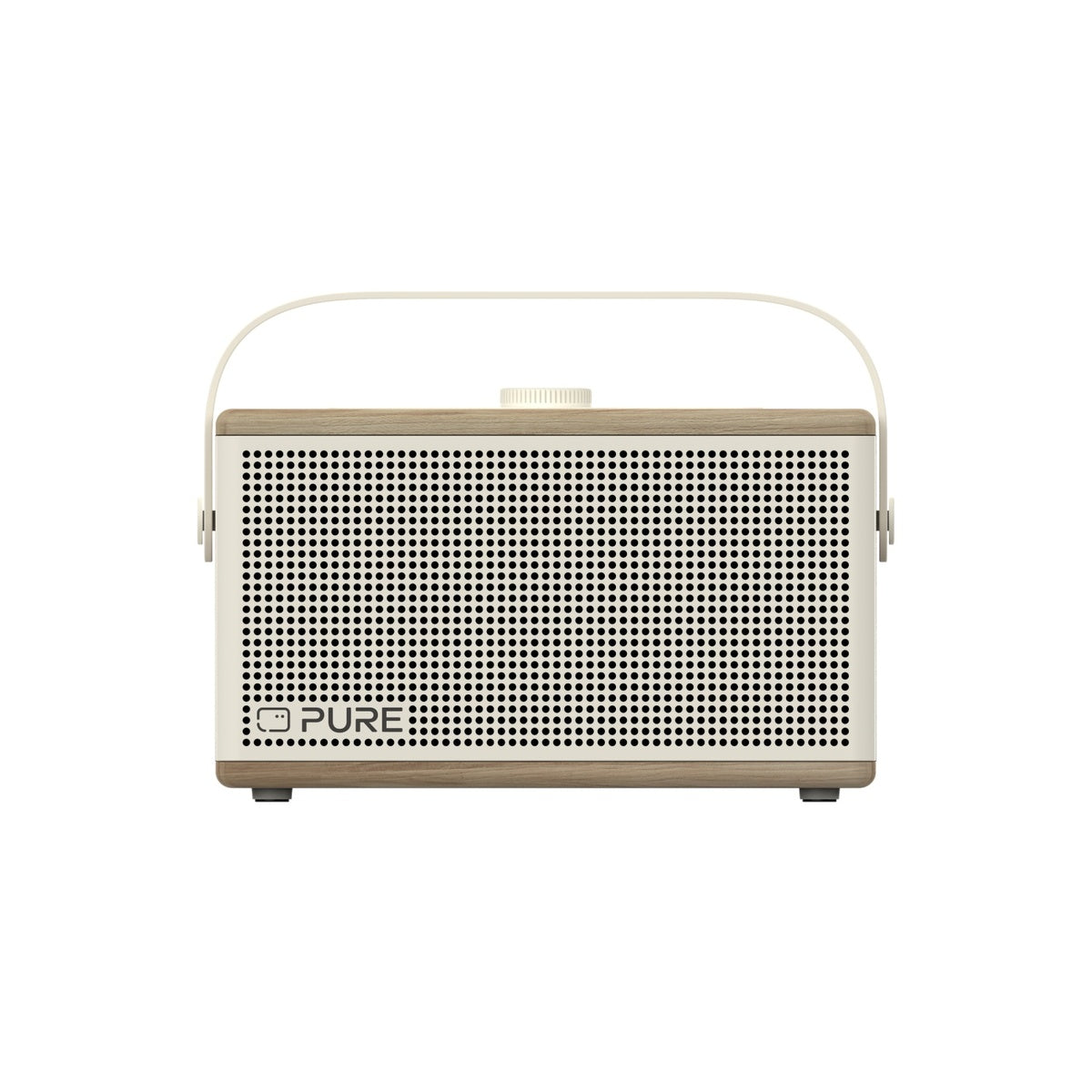 Pure Classic Aura Portable Bluetooth Speaker with Ambient Lighting - Cotton White Oak White