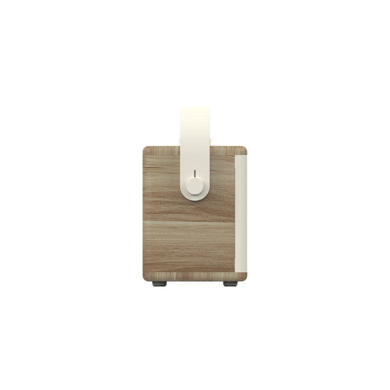 Pure Classic Aura Portable Bluetooth Speaker with Ambient Lighting - Cotton White Oak White