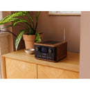 Pure Classic C-D4 DAB DAB+ FM Radio with CD Player and Bluetooth - Coffee Brown Walnut Brown